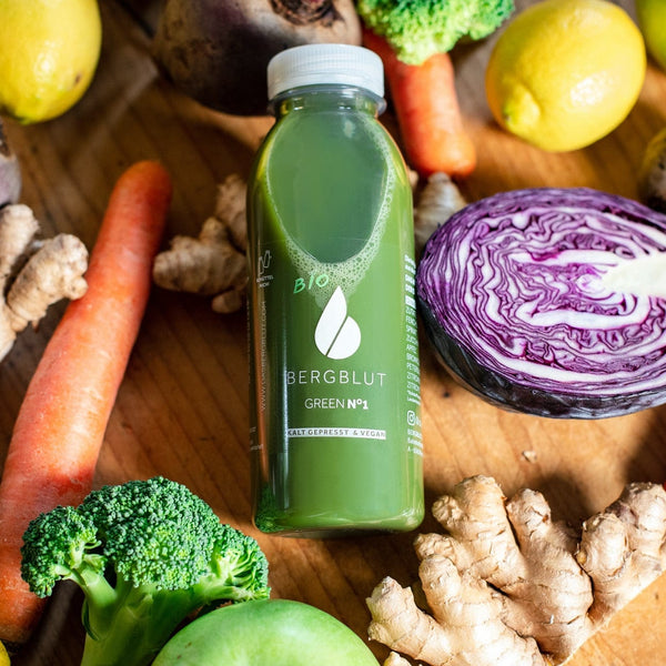 BIO Green, kaltgepresster Bio Saft, vegan, nicht erhitzt